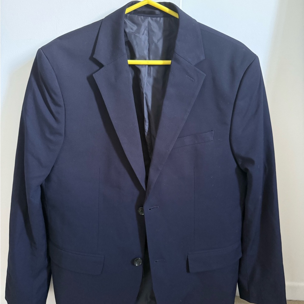 H&M Navy Blue Men's Two-Button Blazer